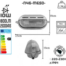 Load image into Gallery viewer, Brootzo Meso 10W LED Brass Bulkhead Oval Outdoor Waterproof lamp Light Nautical Marine Wall lamp Industrial Vintage Light
