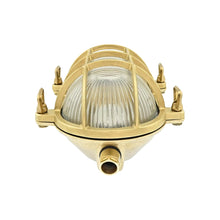 Load image into Gallery viewer, Tilbury Brass Bulkhead Oval Outdoor Waterproof lamp Light Nautical Marine Boat Wall lamp Industrial Vintage Light
