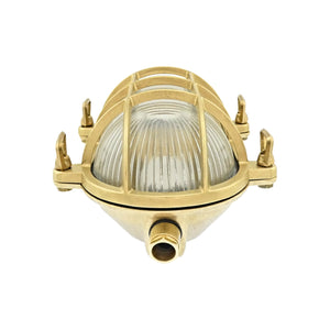 Tilbury Brass Bulkhead Oval Outdoor Waterproof lamp Light Nautical Marine Boat Wall lamp Industrial Vintage Light