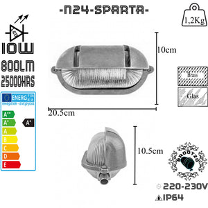 Sparta Brass Bulkhead Oval Outdoor Waterproof lamp Light Nautical Marine Wall lamp Industrial Vintage Light