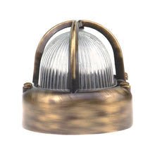 Load image into Gallery viewer, bulkhead-light lamp outdoor garden wall art brass outside metal ornaments industrial antique nickel silver pewter vintage bathroom nautical marine porch waterproof post round oval lantern deckhead sconce bathroom LED ceiling indoor downlight garden
