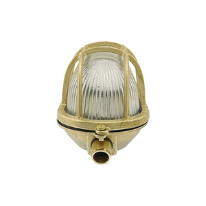 Brootzo Navi 10W LED Brass Bulkhead Oval Outdoor Waterproof lamp Light Nautical Marine Wall lamp Industrial Vintage Light E27